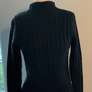 Ann Taylor Black Mock Turtleneck
